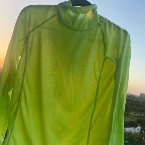 Underarmour neon running hoodie size XS